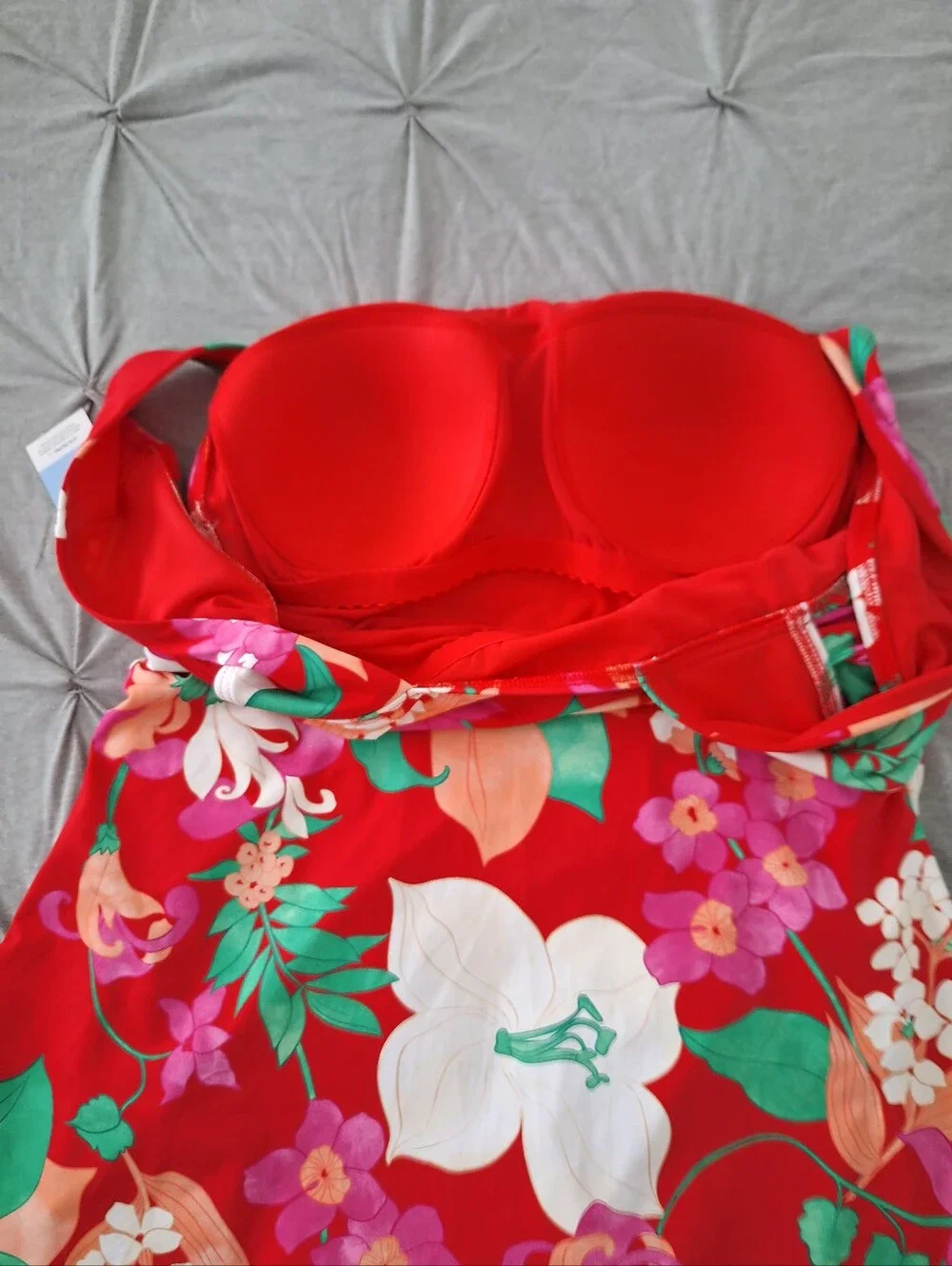 NWT Land's END SZ 16P Swimming One Piece Bathing Suit Dress Floral